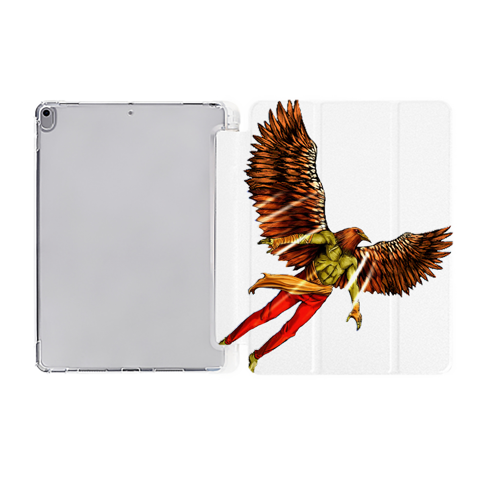 （画像用） 遊☆戯☆王 Yu-Gi-Oh! IPad ケース ペン収納付き 三つ折りスタンド PUレザー×シリコン 対応機種9.5/10.5/10.9インチ
